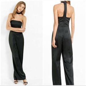 NWOT Express Strapless Choker Jumpsuit